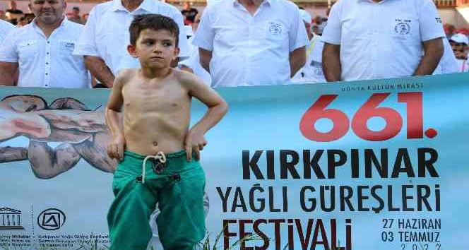 661. Tarihi Kırkpınar Yağlı Güreşleri’nin resmi açılışı yapıldı