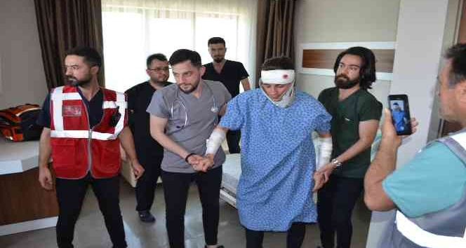 Hastanede yangın tatbikatı