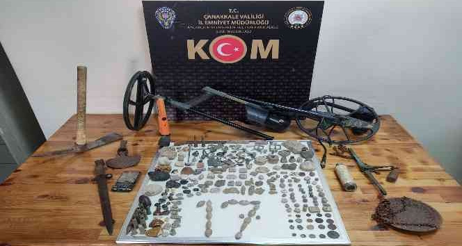 Çanakkale’de tarihi eser operasyonu