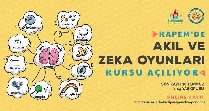 KAPEM’de akıl ve zeka oyunları kursu başlıyor