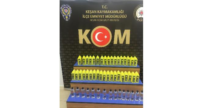 Kolonya bidonları içinde 43,50 litre etil alkol ele geçirildi