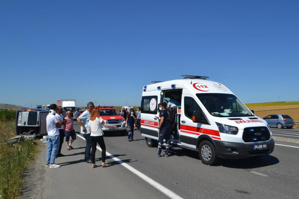 Çorlu'da feci kaza: 5 yaralı
