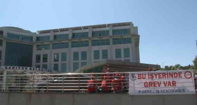 Sarıyer Belediyesi çalışanlarından "zam" grevi