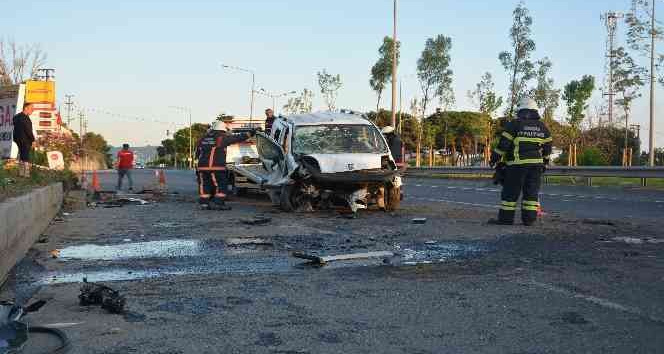 Ordu’da hafif ticari araç takla attı: 1 ölü, 1 yaralı