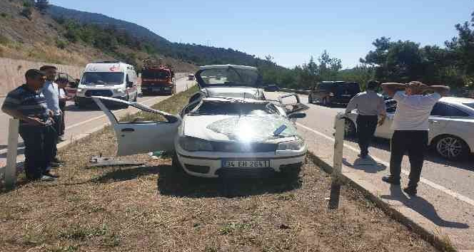 Tokat’ta otomobil takla attı: 6 yaralı
