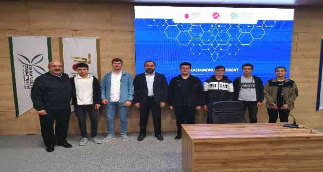 Robot yarışmasında dereceye giren öğrencilere teşekkür belgesi