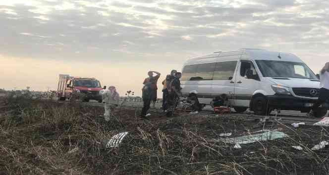 Nusaybin’de Irak plakalı cip kaza yaptı, 2’si ağır 4 kişi yaralandı