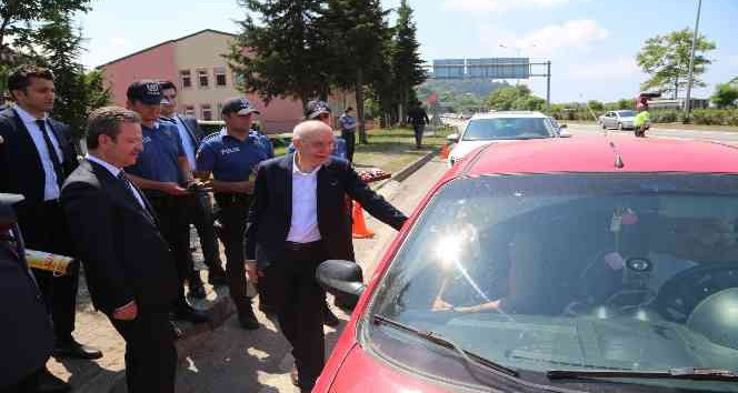 İçişleri Bakan Yardımcısı Erdil, Giresun’da trafik denetimine katıldı