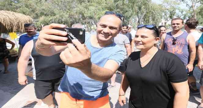 Başkan Çerçioğlu, Ada Camping’te vatandaşlar ile bayramlaştı