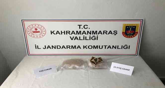 Kahramanmaraş’ta uyuşturucu operasyonu: 1 gözaltı
