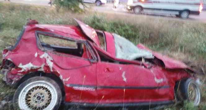 Tokat’ta otomobil şarampole devrildi: 1 ölü