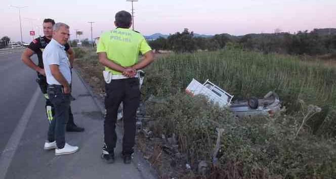 Burhaniye’de iki araç şarampole yuvarlandı: 7 yaralı