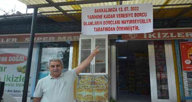 Gizemli hayırsever veresiye defterini kapattı, vatandaşı sevindirdi