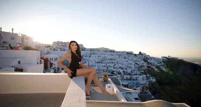 Ünlü manken Tuğçe Aral yurt dışı seyahatlerini sürdürüyor