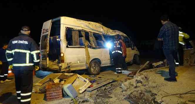 Bir tarım işçisinin öldüğü kazada minibüs sürücüsü tutuklandı