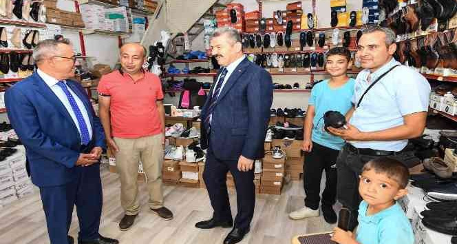 Vali Ergün, Uşak esnafını yerinde dinliyor