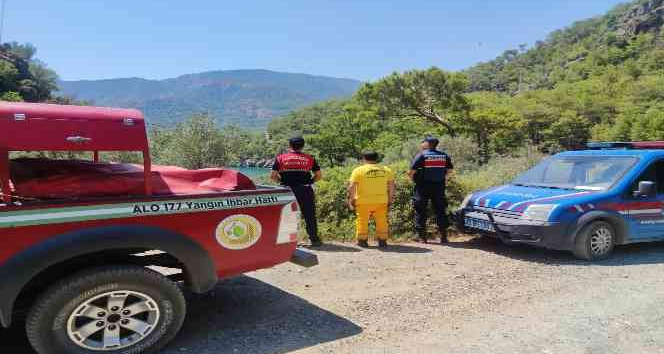 Köyceğiz’de orman yangınlarına karşı Jandarma devriye nöbetinde