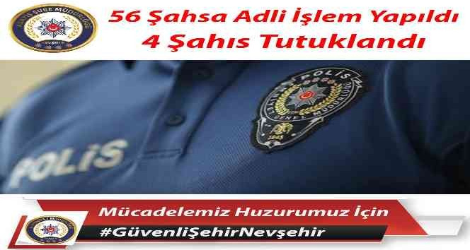 Nevşehir’de bayram tatilinde 4 kişi tutuklandı