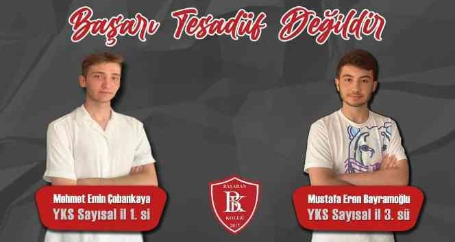 Özel Başaran Koleji, YKS’de il birincisi çıkardı