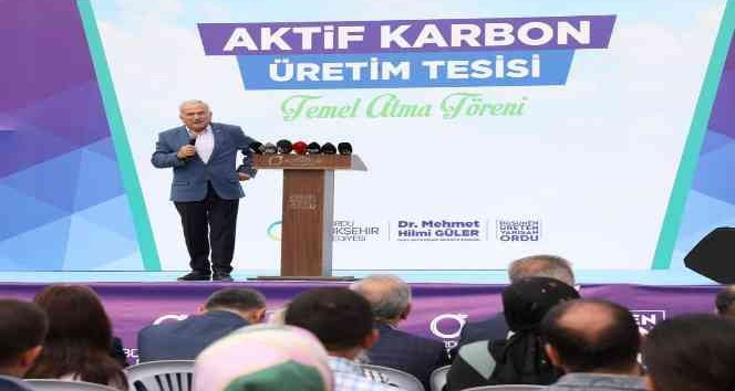 Fındık kabuğunun değerini 15 katına çıkartacak tesiste temel atıldı