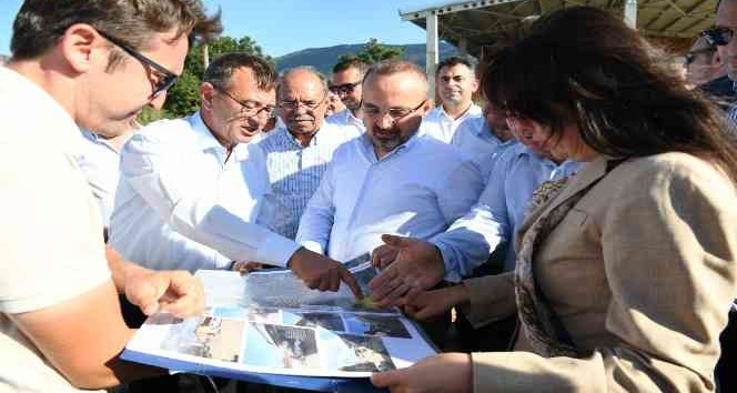 Milletvekili Turan, sanayi sitesi inşaatını inceledi