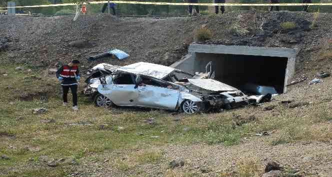 Yozgat’ta araç menfeze düştü: 1 ölü, 2 yaralı