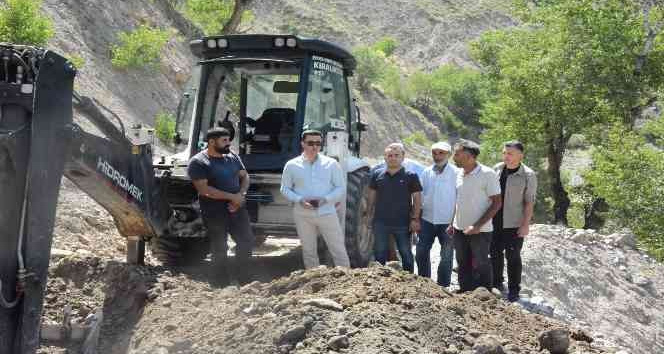Kaymakam Kaya sulama projeleri çalışmalarını inceledi