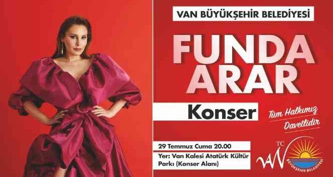 Funda Arar Van’da sevenleriyle buluşacak