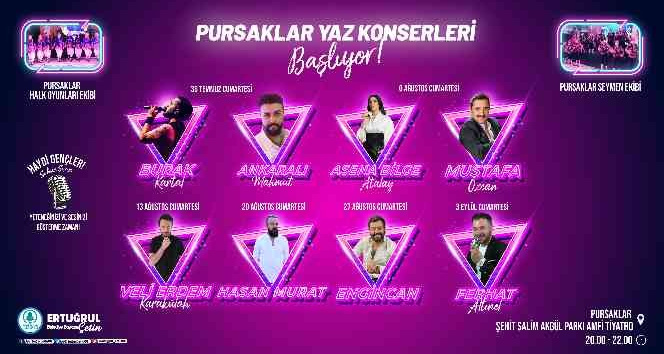 Pursaklar’da yaz konserleri başlıyor