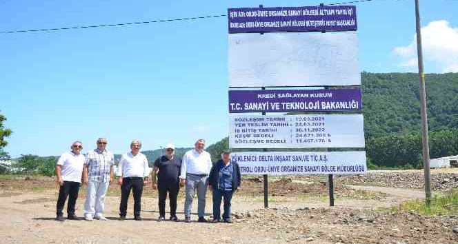 Ünye’nin 40 yıllık OSB hayali: Alt yapı çalışmaları başladı