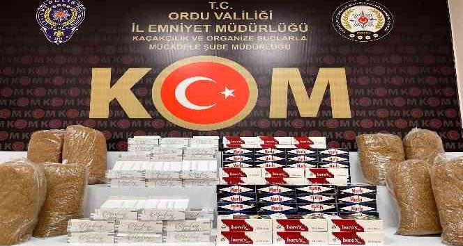 Ordu’da kaçak tütün operasyonu