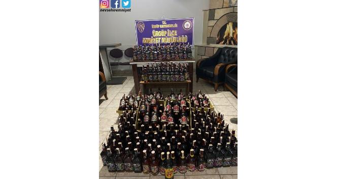 Nevşehir’de kaçak içki operasyonu