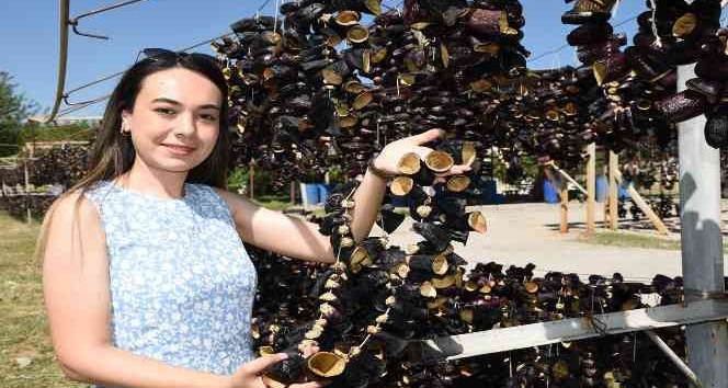 Nazilli’den dünyaya doğal lezzet: Kurutulmuş patlıcan