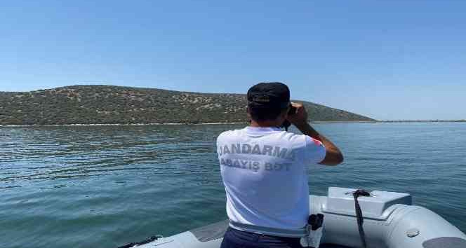 Jandarma Bot Timi Bafa Gölü Tabiat Parkı’nda teyakkuzda