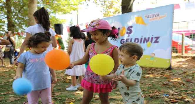 Yalova Belediyesi’nin etkinliğinde çocuklar doyasıya eğlendi
