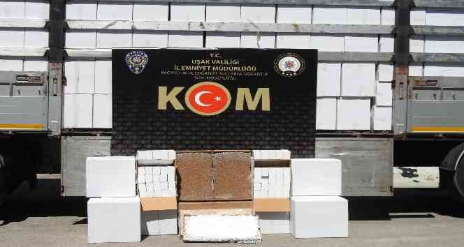 Uşak’ta 1 milyonu dolu 13 milyona kaçak makaron ele geçirildi