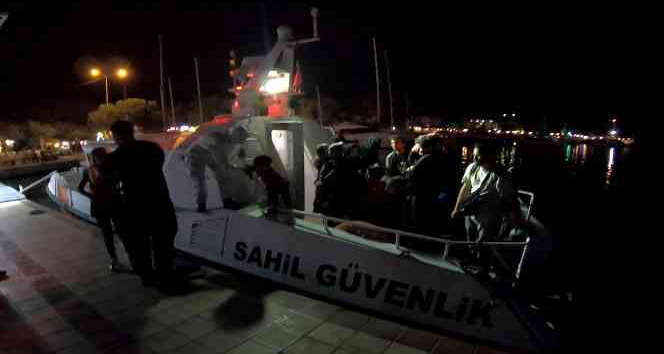 Çanakkale açıklarında 16 düzensiz göçmen kurtarıldı