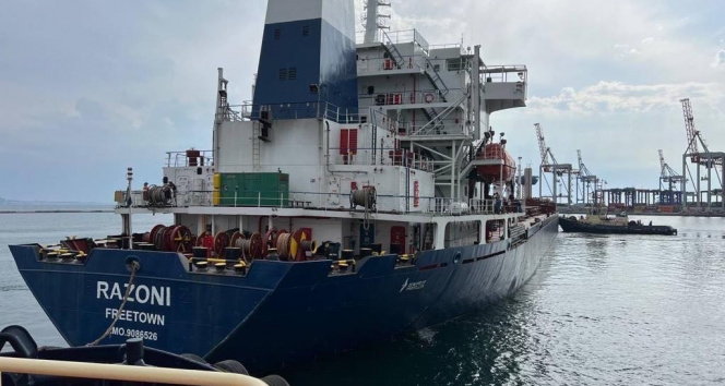 Ukraynadan çıkan ilk tahıl yüklü gemi “Razoni” İstanbul açıklarına ulaştı
