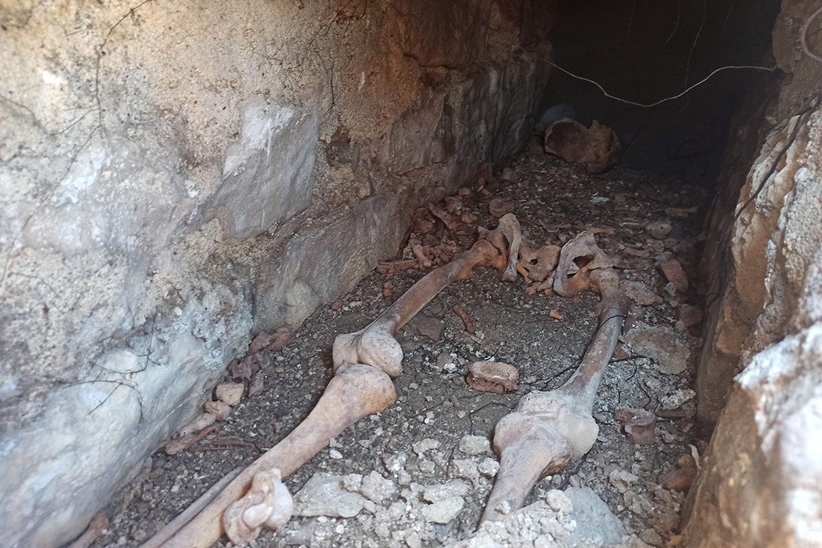 30 yıl önce vefat eden kuzeninin mezarını ararken bin 500 yıllık Bizans mezarını buldu