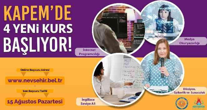 KAPEM’de 4 yeni kurs kaydı başladı