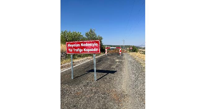 Bingöl’de yol heyelan nedeniyle ulaşıma kapandı
