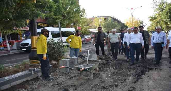 Siirt’te asfalt, parke, kaldırım ve peyzaj çalışmaları devam ediyor