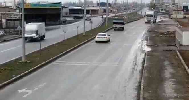 Iğdır’da dron destekli trafik denetimi