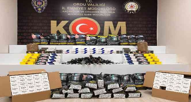 Ordu’da kaçak tütün operasyonu