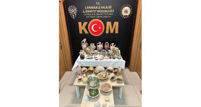 Çanakkale’de kaçak tarihi eser operasyonu