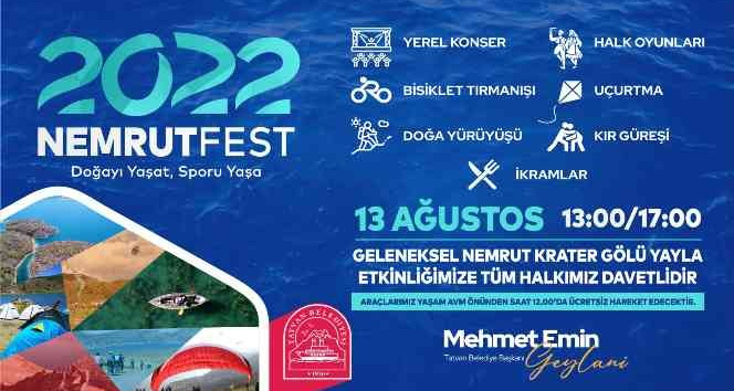 Tatvan’da “Nemrut Yayla” şenlikleri düzenlenecek