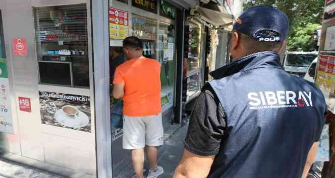 Aksaray’da yasa dışı bahse “Kırmızı kart” denetimi