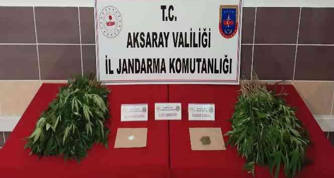 Aksaray’da jandarmadan uyuşturucu operasyonu