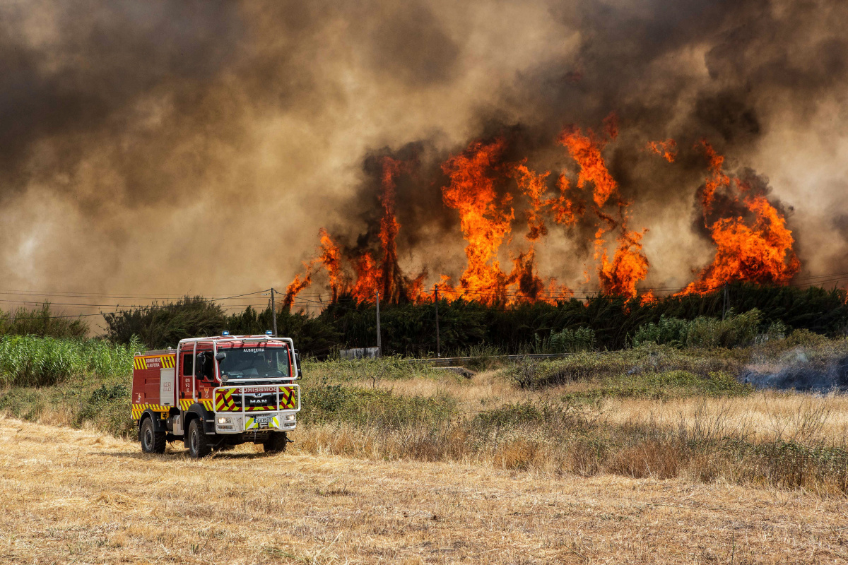 Portekiz&#039;deki orman yangınında 15 bin hektar alan kül oldu