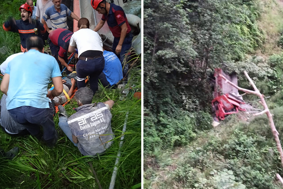 Trabzon&#039;da trafik kazası: 7 yaralı